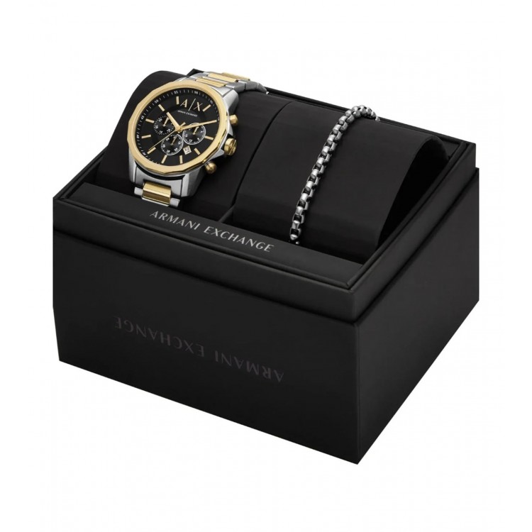 Ceas Barbati, Armani Exchange, Banks AX7148SET, Set cu Bratara