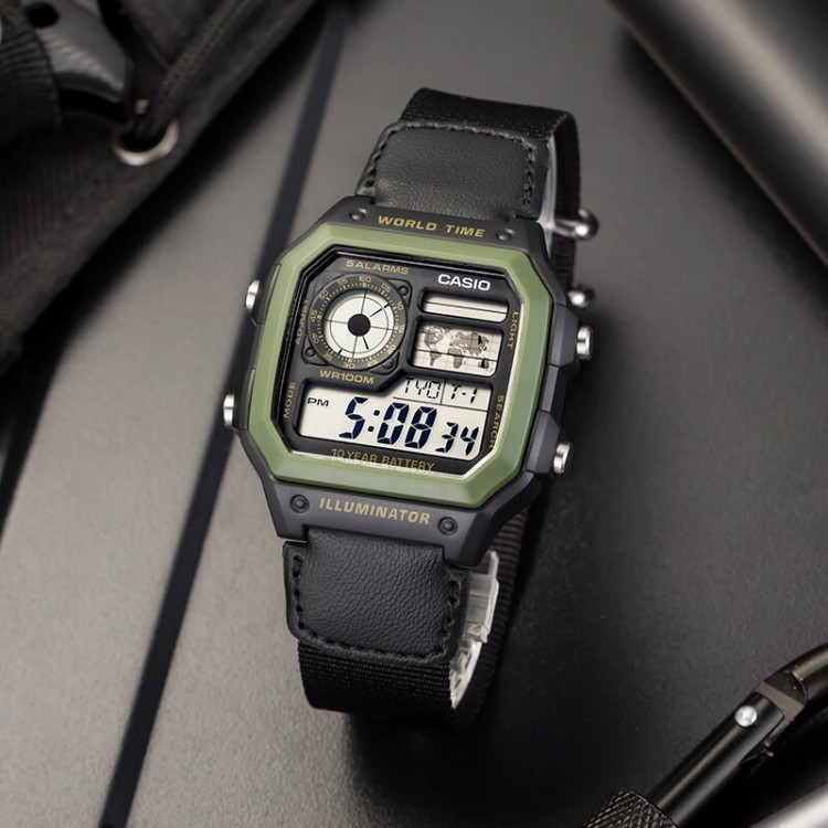 Ceas Barbati, Casio, Collection AE AE-1200WHB-1B