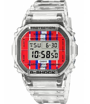 Ceas Barbati, Casio G-Shock, Digital DWE-5600KS-7ER, Set cu 2 bratari si carcase suplimentare