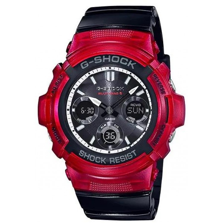 Ceas Barbati, Casio G-Shock, Classic AWG AWG-M100SRB-4A Ceas Barbati, Casio G-Shock, Classic AWG AWG-M100SRB-4A
