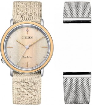 Ceas Dama, Citizen, 10th Anniversary EM1006-40A, Cu bratara suplimentara