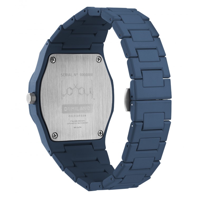 Ceas D1 Milano, Navy Blue Polycarbon PCBJ21