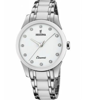 Ceas Dama, Festina, Ceramic cu Cristale Swarovski F20499/1