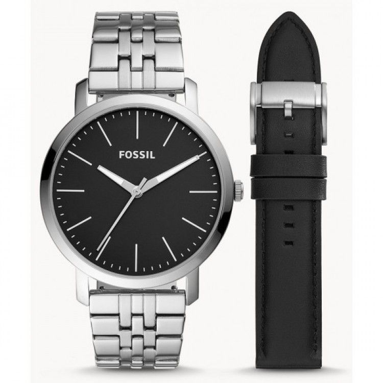 Ceas Barbati, Fossil, Luther BQ2466SET, Set cu Bratara suplimentara Ceas Barbati, Fossil, Luther BQ2466SET, Set cu Bratara suplimentara