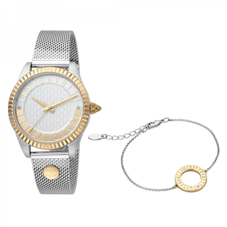 Ceas Dama, Just Cavalli, Moon JC1L133M0095, Set cu Bratara