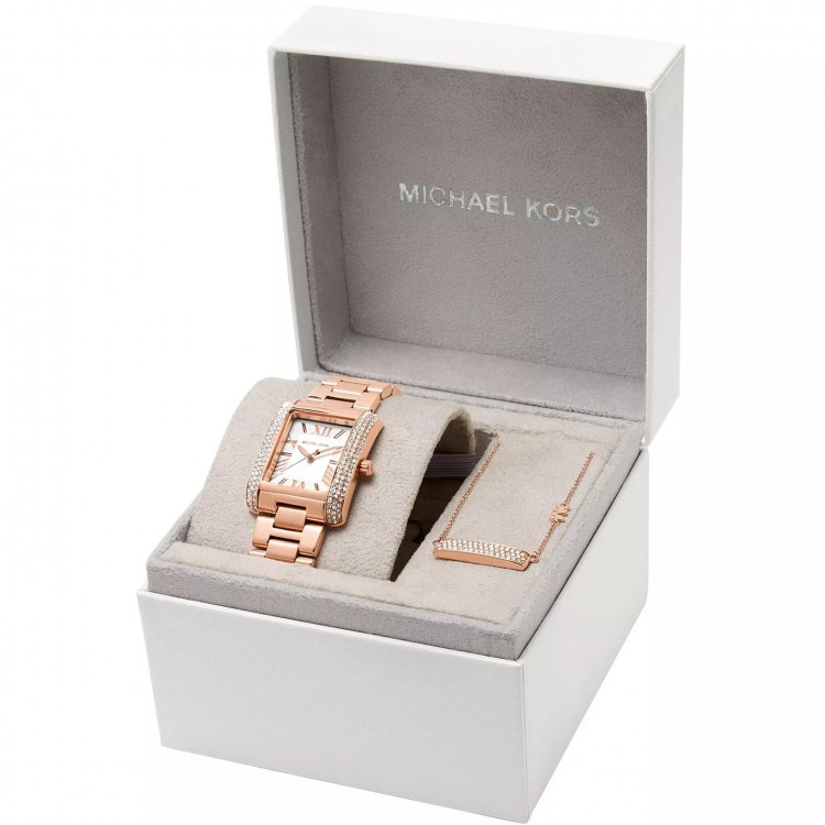 Ceas Dama, Michael Kors, Emery MK1074SET, Set cu Pandantiv Ceas Dama, Michael Kors, Emery MK1074SET, Set cu Pandantiv