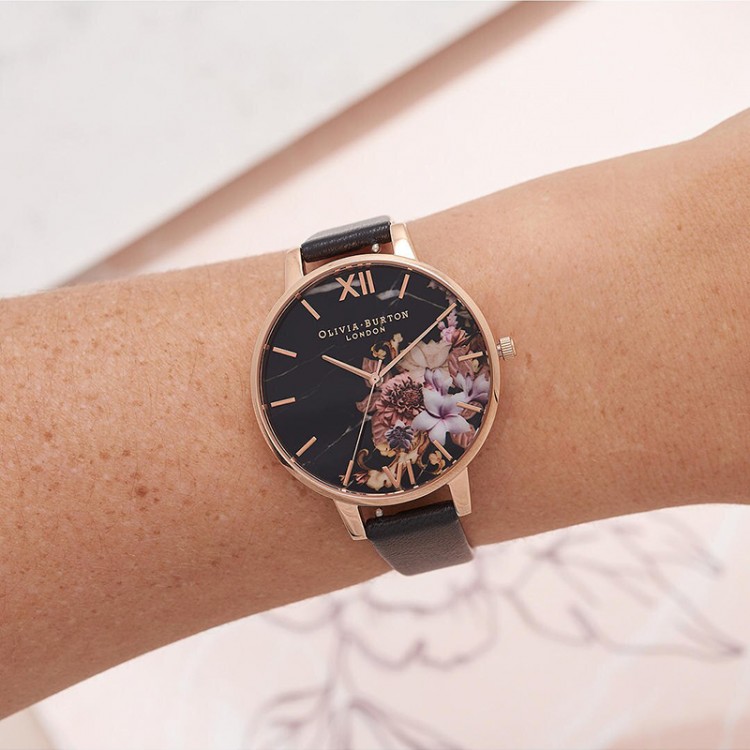 Ceas Dama, Olivia Burton, Marble Florals OB16CS01