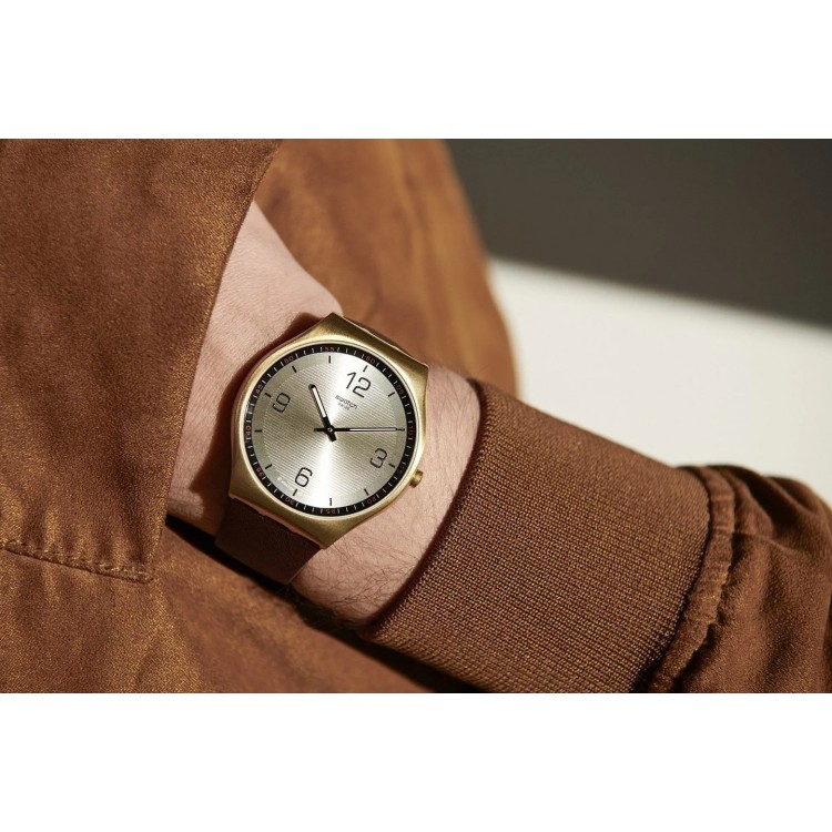 Ceas Swatch, Skin Suit Coffee SS07G100