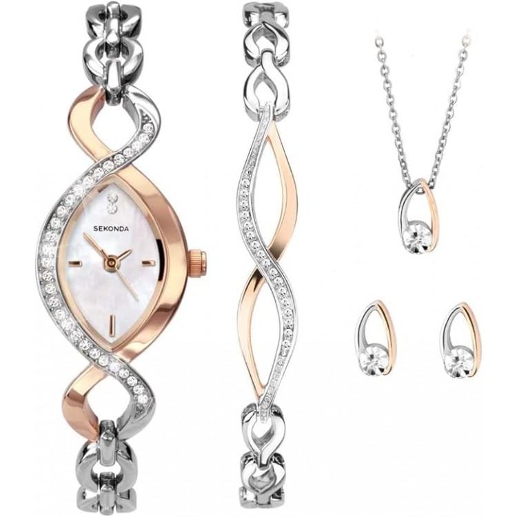 Ceas Barbati, Sekonda, Classic S-2807G.76, Set cu Pandantiv, bratara si cercei