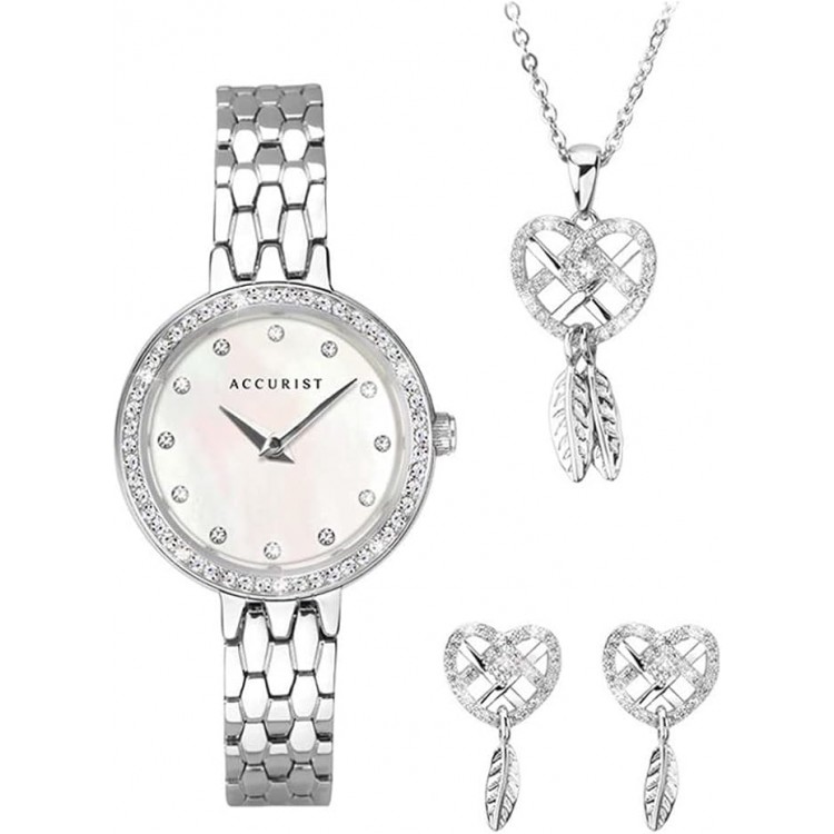 Ceas Barbati, Accurist, Contemporary A-8323G.02, Set cu Pandantiv si cercei