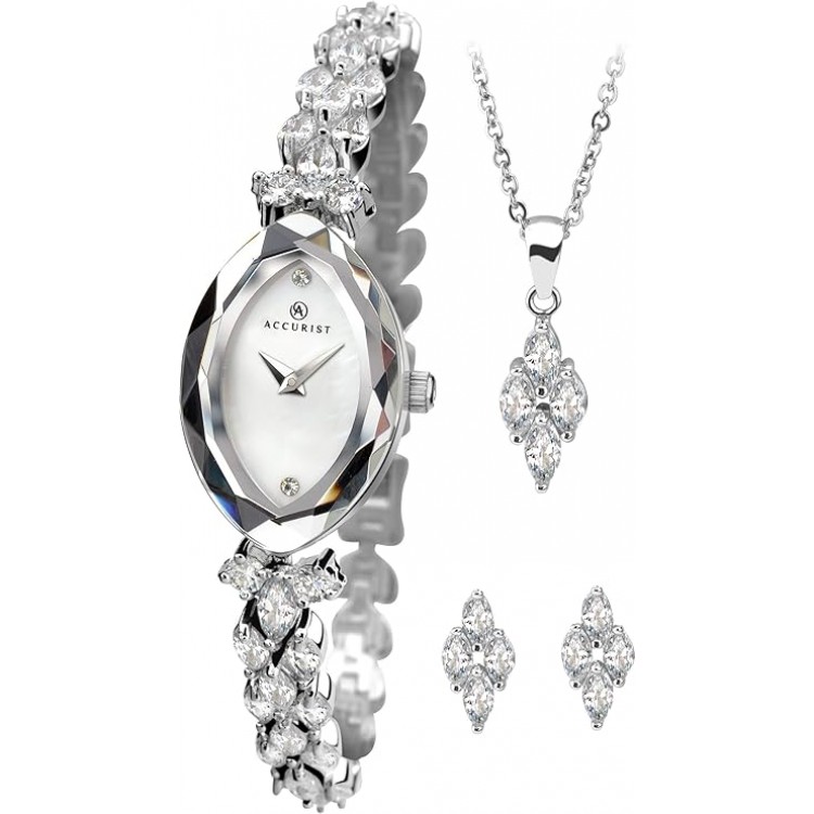 Ceas Barbati, Accurist, Contemporary A-8097G.02, Set cu Pandantiv si cercei