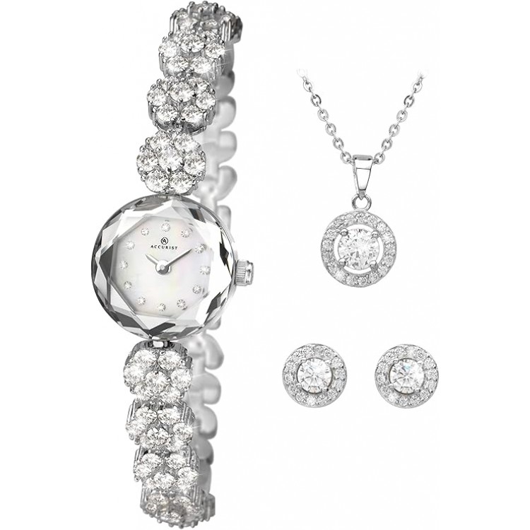 Ceas Barbati, Accurist, Contemporary A-8107G.02, Set cu Pandantiv si cercei