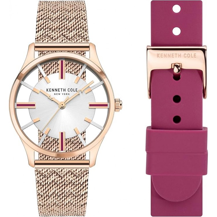 Ceas Dama, Kenneth Cole, New York KCWLG2124002, Set cu Bratara suplimentara