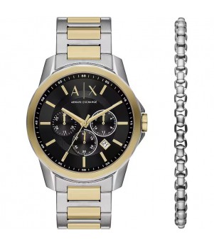 Ceas Barbati, Armani Exchange, Banks AX7148SET, Set cu Bratara