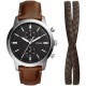 Ceas Barbati, Fossil, Townsman FS5967SET, Set cu Bratara