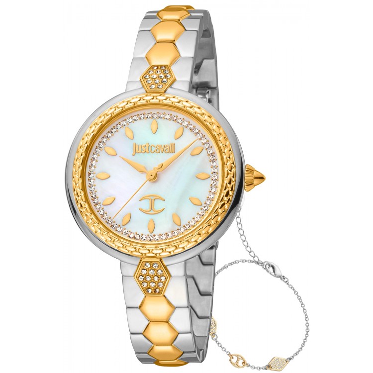 Ceas Dama, Just Cavalli, Snake JC1L205M0085, Set cu Bratara Ceas Dama, Just Cavalli, Snake JC1L205M0085, Set cu Bratara