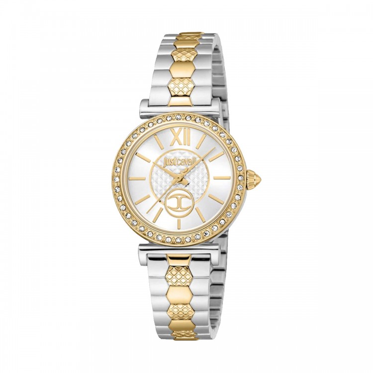 Ceas Dama, Just Cavalli, Glam Chic JC1L273M0085, Set cu Bratara