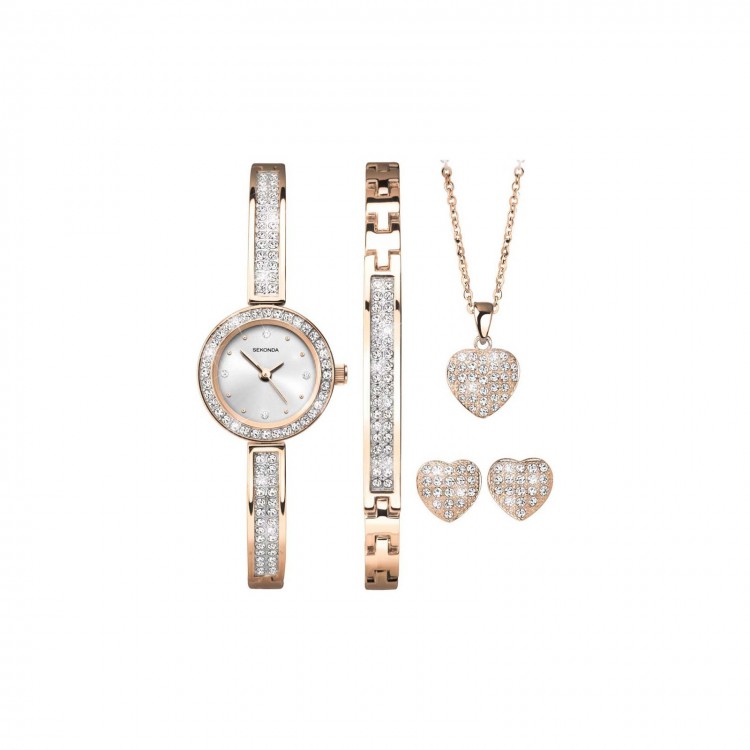 Ceas Barbati, Sekonda, Classic S-2530G.76, Set cu Pandantiv, bratara si cercei