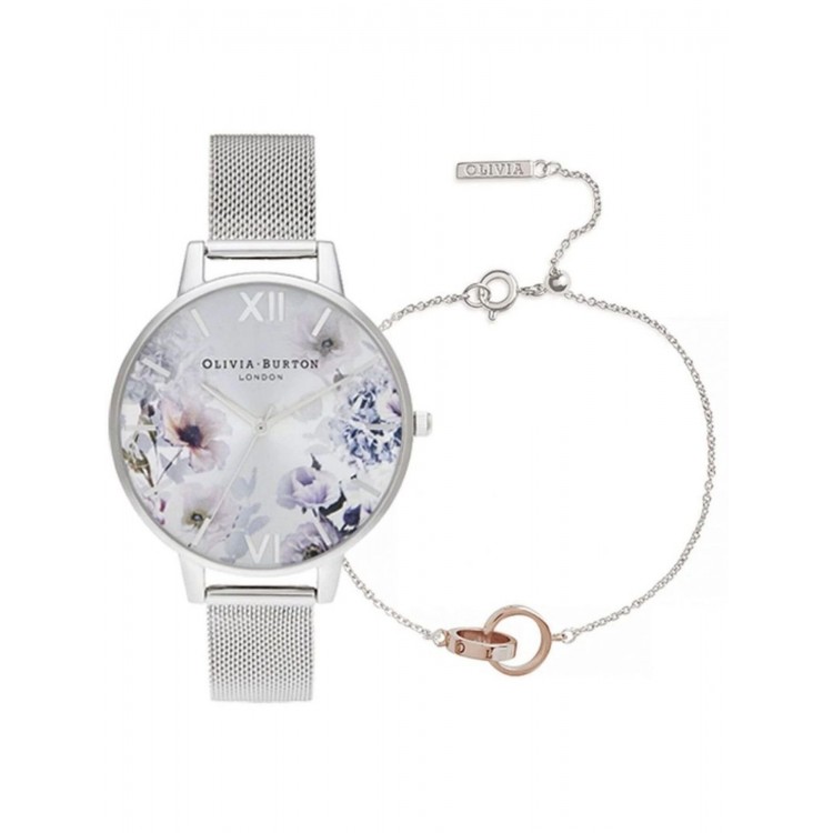 Ceas Dama, Olivia Burton, Sunlight Florals OBGSET145, Set cu Bratara Ceas Dama, Olivia Burton, Sunlight Florals OBGSET145, Set cu Bratara