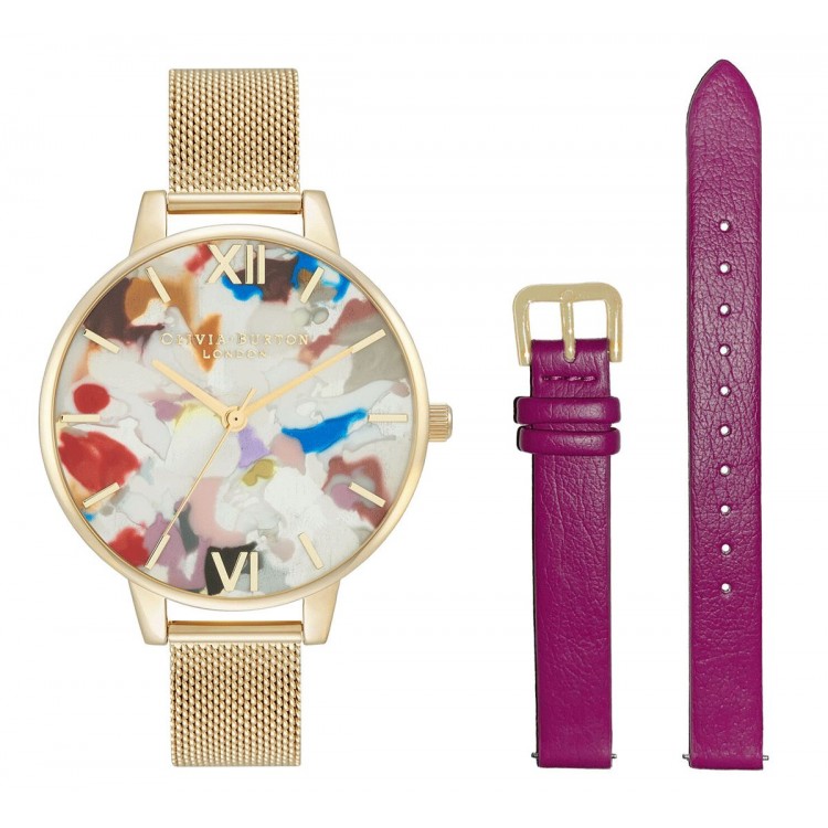Ceas Dama, Olivia Burton, Pop Art OBGSET153, Set cu Bratara suplimentara Ceas Dama, Olivia Burton, Pop Art OBGSET153, Set cu Bratara suplimentara