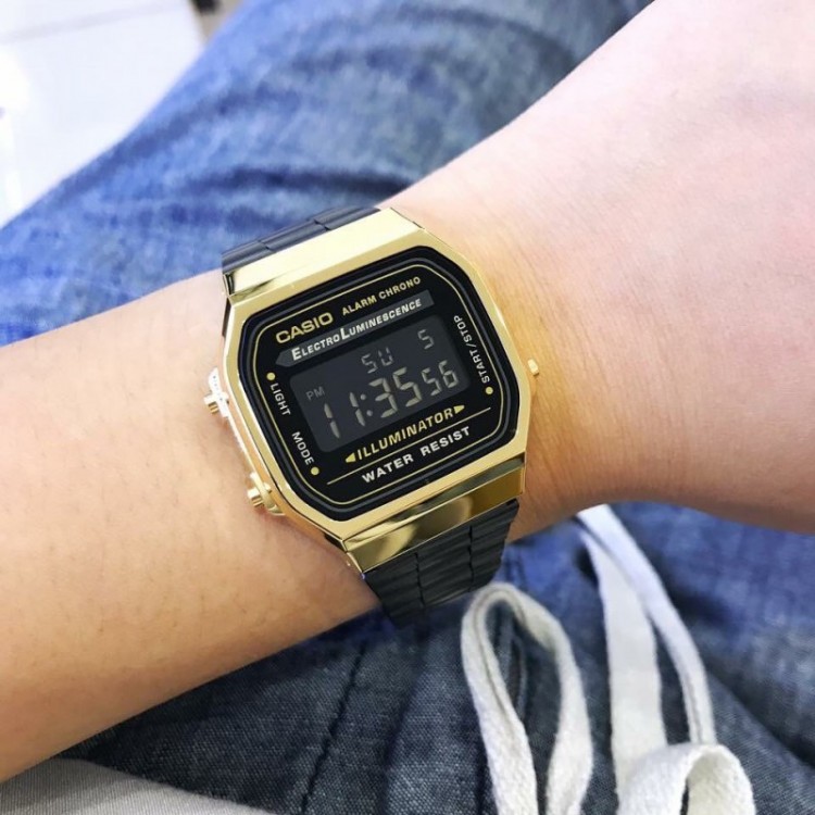 Ceas Barbati, Casio, Vintage Iconic A168WEGB-1B Ceas Barbati, Casio, Vintage Iconic A168WEGB-1B