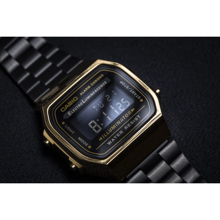 Ceas Barbati, Casio, Vintage Iconic A168WEGB-1B Ceas Barbati, Casio, Vintage Iconic A168WEGB-1B
