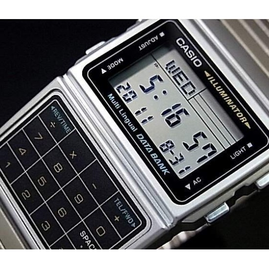 Ceas Unisex, Casio, Databank Calculator Steel DBC-611-1E Ceas Unisex, Casio, Databank Calculator Steel DBC-611-1E