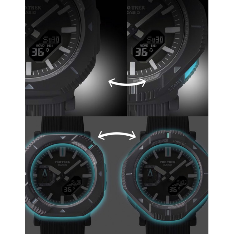 Ceas Smartwatch Barbati, Casio, Pro Trek Tough Solar PRJ-B001-1ER