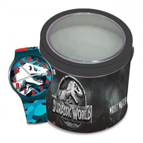 Ceas pentru Copii, JURASSIC WORLD - Tin Box 570703 Ceas pentru Copii, JURASSIC WORLD - Tin Box 570703
