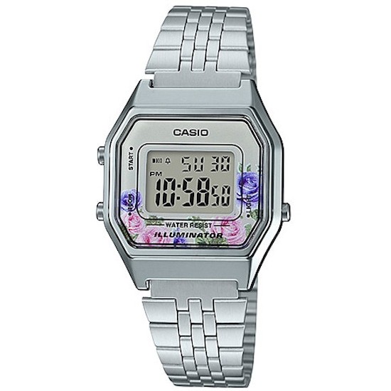 Ceas Dama, Casio Vintage, Lady Flowers LA-680WA-4C Ceas Dama, Casio Vintage, Lady Flowers LA-680WA-4C