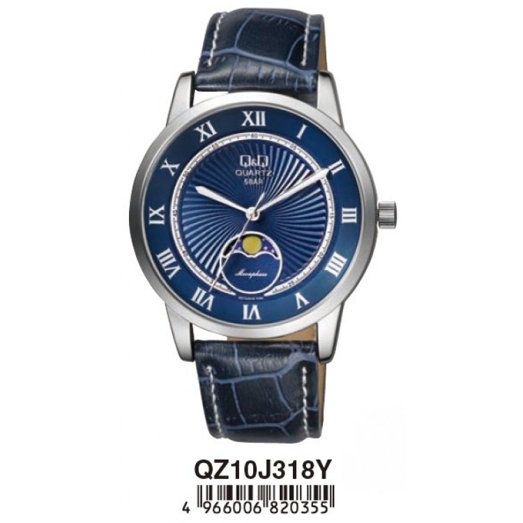 Ceas Barbati, Q&Q by Citizen, Moonphase QZ10J318Y Ceas Barbati, Q&Q by Citizen, Moonphase QZ10J318Y