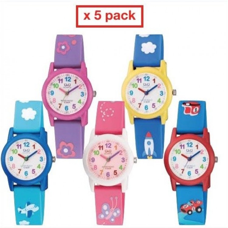 Ceas Copii, Q&Q by Citizen, Tube VR99/PACK, Set cu 5 Ceasuri Ceas Copii, Q&Q by Citizen, Tube VR99/PACK, Set cu 5 Ceasuri