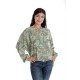 Bluza Dama, cu Maneca lunga tip Kimono, Verde