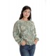 Bluza Dama, cu Maneca lunga tip Kimono, Verde