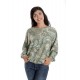 Bluza Dama, cu Maneca lunga tip Kimono, Verde