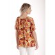 Bluza Dama, Ampla cu Imprimeu Floral - Panselute