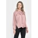 Bluza Dama din Satin, Eleganta cu Funda, Roz V301