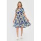 Rochie Medie Dama V289, cu Imprimeu Abstract