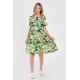 Rochie Medie Dama V290, cu Imprimeu Abstract