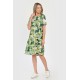 Rochie Medie Dama V290, cu Imprimeu Abstract