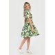 Rochie Medie Dama V290, cu Imprimeu Abstract