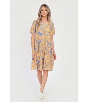 Rochie Medie Dama V292, cu Imprimeu Floral