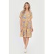 Rochie Medie Dama V292, cu Imprimeu Floral