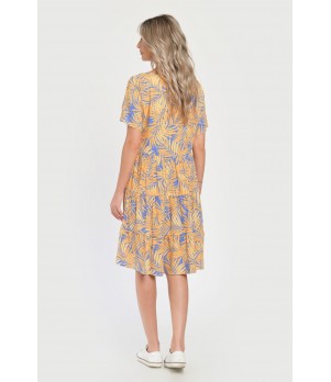 Rochie Medie Dama V292, cu Imprimeu Floral