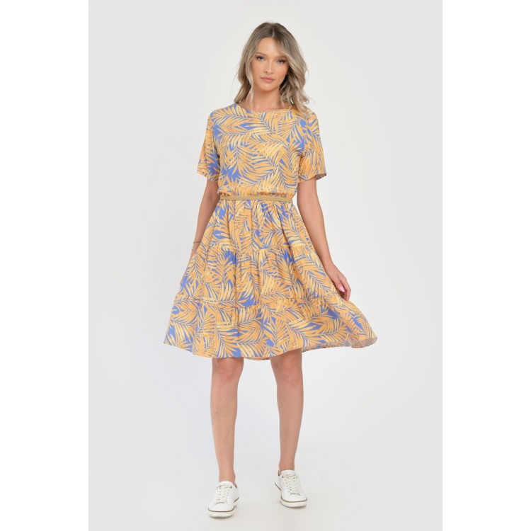 Rochie Medie Dama V292, cu Imprimeu Floral