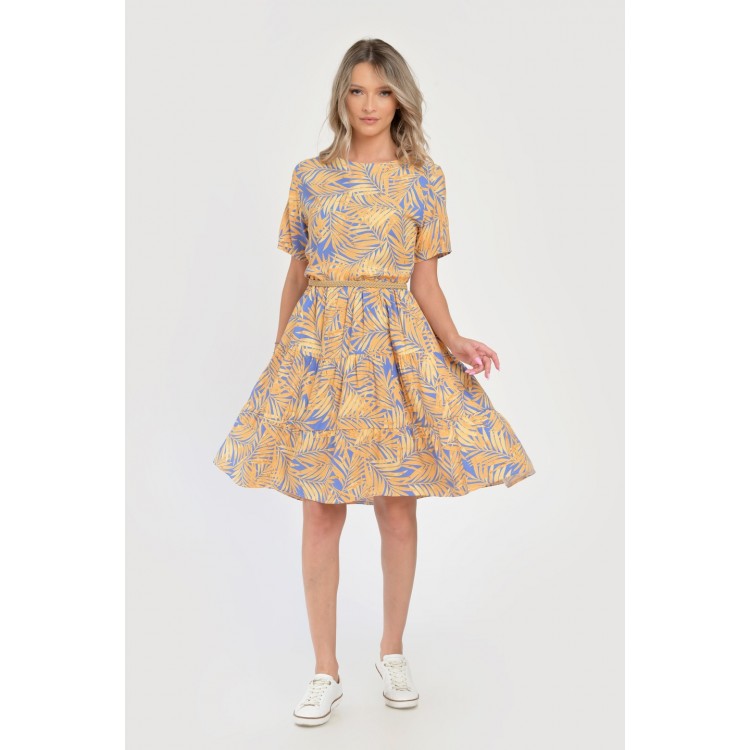 Rochie Medie Dama V292, cu Imprimeu Floral