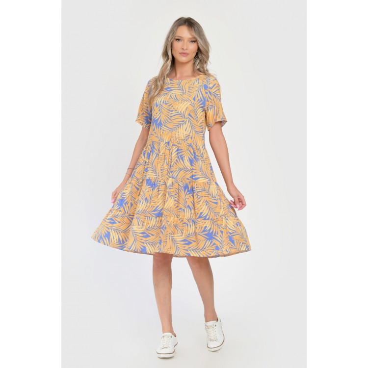 Rochie Medie Dama V292, cu Imprimeu Floral