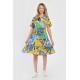 Rochie Medie Dama V293, cu Imprimeu Floral