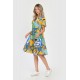 Rochie Medie Dama V293, cu Imprimeu Floral