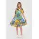 Rochie Medie Dama V293, cu Imprimeu Floral